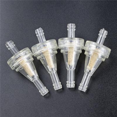 China Transparent nylon and bronze elements nylon and bronze elements fuel filter car vehicle tractor mower fuel gas in line fuel filter cup for sale