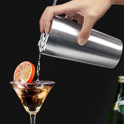 China Sustainable 5pcs Stainless Steel Cocktail Shaker Set for sale