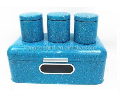 China Sustainable Metal Bread Storage and Food Box Canister Set for sale