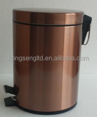 China Sustainable trash can with copper plating for sale