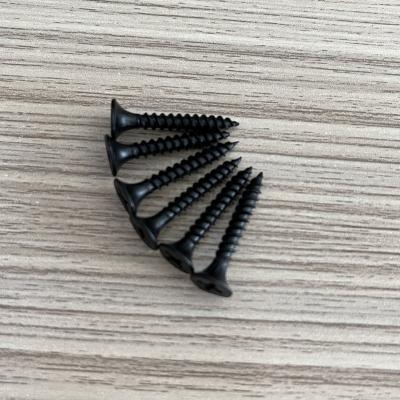 China Factory supply 3.5*25mm c1022a factory price Phillips flat bugle head black drywall screw for sale