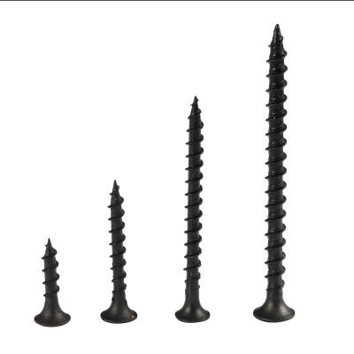 China Matte Black Self Tapping Drywall Phosphating Screws With Bugle Head for sale