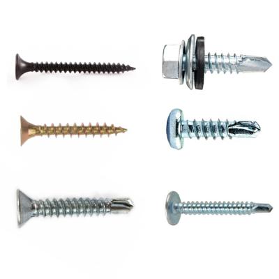 China Matte Black / Gray Phosphated Self Tapping Production Screws Drywall Screws for sale