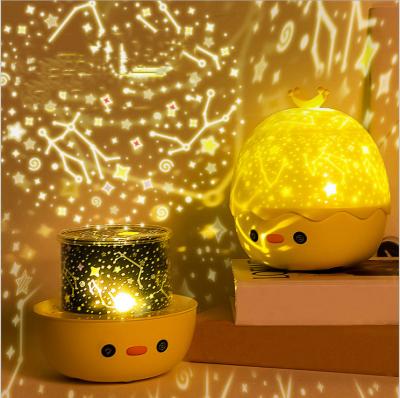 China Rotating Rechargeable Children's Birthday Gift Projection Sky Cartoons Led Star Night Light for sale