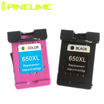 China Re-Manufactured Remanufactured color ink cartridge 650 650XL for deskjet 1015 1515 2515 2545 2645 3515 for sale