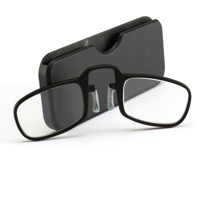 China Fashion Slim Light Design MP203 Glass Shade Clip Blue Light Blocking Optical Reading Glasses For Old for sale