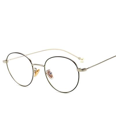 China New Arrivals Good Quality Gold Metal Frames Arm Myopic Optical Frames Beautiful Glass And Bridge Italy Design Glasses for sale