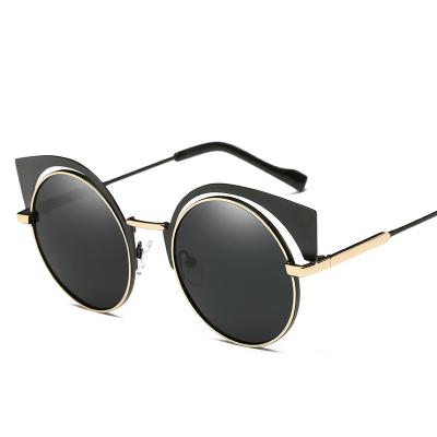 China Fashion Sunglasses Light Up Shade Sunglasses 2022 New Brand Round Italy Design CE Trendy Cat 3 UV400 Polarized Cycling Sunglasses For Women 2022 for sale