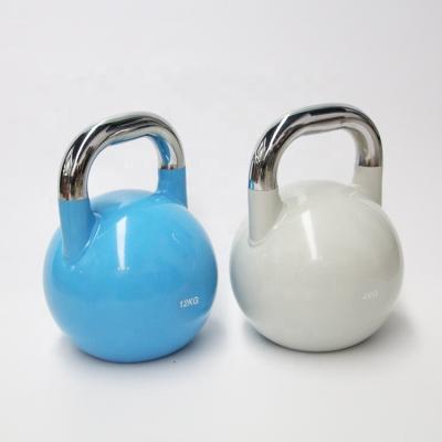 China Durable Customized Vinyl Coated Colorful Weightlifting Kettlebell-10 Kg 16 Kg 40 Kg Training for sale