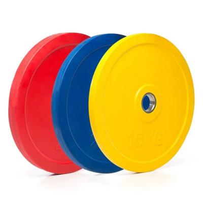 China Universal Colored Rubber Bumper Plate Weight Plates For Strength Training Bumper Plates Color Coded Weight for sale