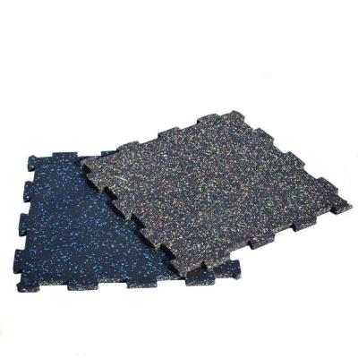 China Modern Commercial Factory Price Gym Floor Tiles Easy Clean Rubber Sports Rubber Puzzle Mats for sale