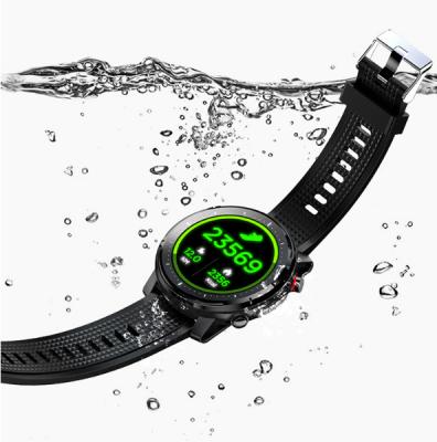 China L15 IP68 THERMOMETER Smart Watch 1.3inch Round 360*360 Full Pixel ECG Waterproof Smartwatch With Flashlight Yoga for sale