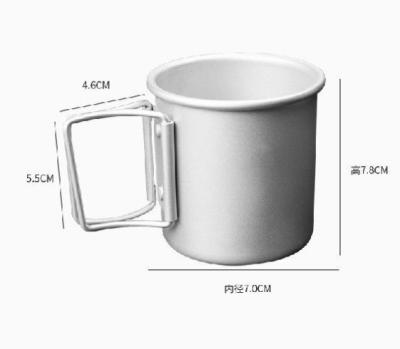 China Sports Oxidation 250ml Capacity 300 Capacity Full Load Capacity 300 Load Silver Silver Sand Anodized Full Size Natural Aluminum Cups for sale