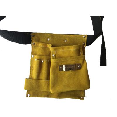 China Cow Split Leather High Quality Cow Split Leather Tool Belts Waist Bags for sale