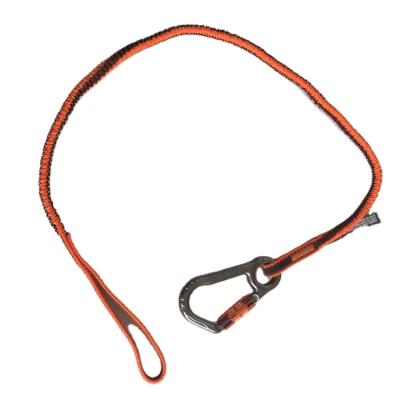 China High Quality Retractable Outdoor Climbing Tool Safety Lanyards With Double Carabiner for sale