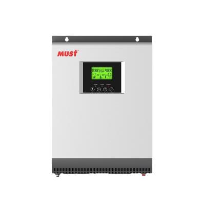 China MUST Solar Inverter 3KW 48VDC Built In 80A MPPT Solar Charger 272*355*100mm for sale