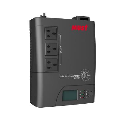 China MUST PV1100PLUS Pure Sine Wave Inverter Charger 1200w Solar Inverter Off Grid High Frequency Inverter 595*375*315 for sale