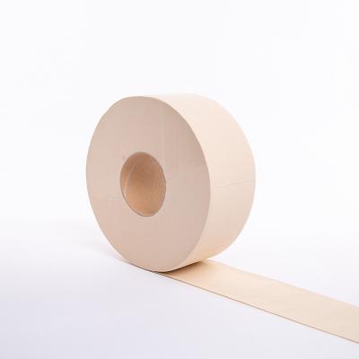 China Household Cleaning Customized Virgin Bamboo Pulp Cheap White Embossed Toilet Paper Large Roll for sale