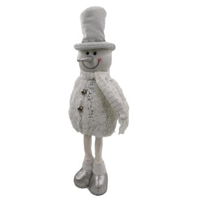 China New Style Christmas Garden Style Snowman Factory Supply Cute Plush Fabric Snowman Season Direct High Quality Modern Home Decor Cute Plush Snowman for sale