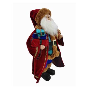 China Santa Claus Won&'t Discolor Retro Design 16*6*4 With Names List Traditional Ornament Decoration Holiday Figurine Santa Claus Ornaments for sale