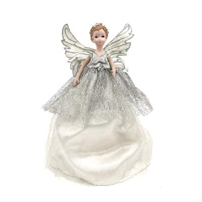 China White Angel Pendant Christmas Tree Decor Fabric Lovely Little Elf Goddess Pendant Gifts Living Room Atmosphere Decorated for sale