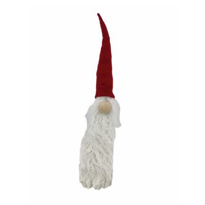 China Decoration Christmas Day Event Party Supplies Size 17*3*3 New Big Nose Santa Claus Decoration White Body Cotton Material for sale