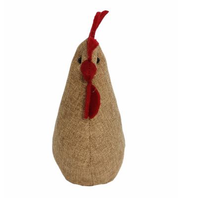 China Decoration Easter Event Party Supplies Cotton Filling Size 54g9*5*4 Knit Big Brown Rooster Decoration for sale