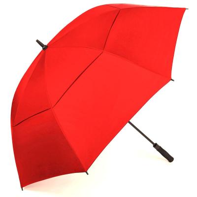 China 2019 Large Double Layer Auto Pongee Open Golf Umbrella Standard Specification for sale