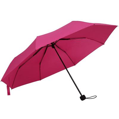 China Good Quality Cheap Windproof Portable Custom 3 Fold Travel Rain Spike Umbrellas for sale