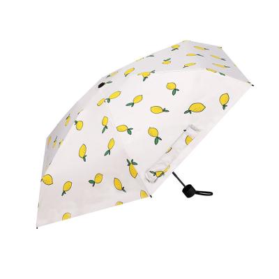 China Small Fold Umbrellas Parapluie Payung Sombrillas Paraguas de la pocket five promotional high quality minimalist with logo printing for sale