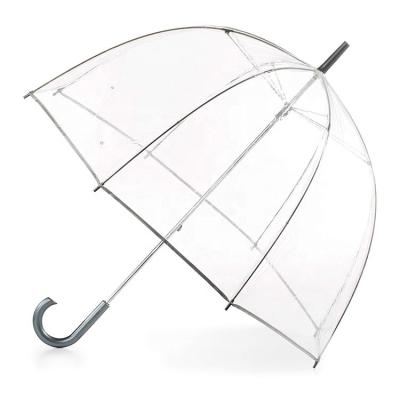 China Clear Umbrella Women's Bubble Dome Rain PVC Bubble Windproof Plastic Clear Transparent Umbrella for sale