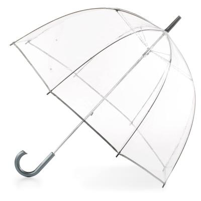 China Wholesale Cheap Custom Printing Minimalist Straight Fashion PVC Rain Transparent Clear Umbrella for sale