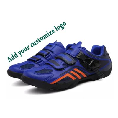 China Professional sports shoes factory supply wholesale custom blue road mountain bike cycling shoes sports for sale