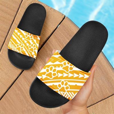 China Damping Low MOQ Logo Customization Samoa Printed Shoes Slippers Shoes Slipper 2021 for sale