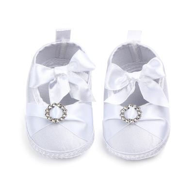 China Other Newborn Baby Soft Unique Baptism Shoes Plain White Newborn Baby Shoes for sale