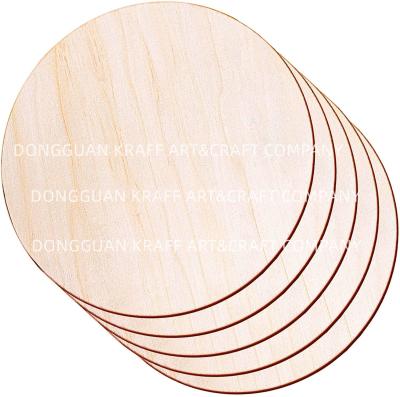 China 2022 USA Factory Wholesale Amazon KRAFF R Unfinished Wood Rounds 14 Inch Wood Rounds Wood Discs For Crafts for sale