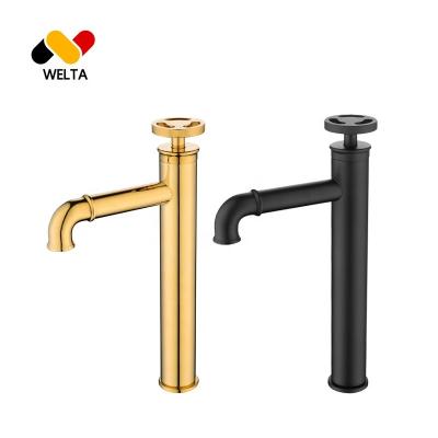 China Torneira Para Banheiro Griferia Grifo Lavamano Metered Bathroom Sink Faucet Faucet Mixer De Lavabo Black Gold Basin Mixer Tap Faucets for sale