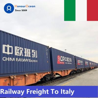 China Storage Service Freight Forwarder Logistics Agent Rates Import Train Fast Freight Shipping From China To Italy for sale