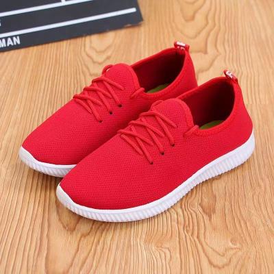 China Cushioning Sports casual flats Run on soft-soled non-slip Korean lace-up student shoes for sale