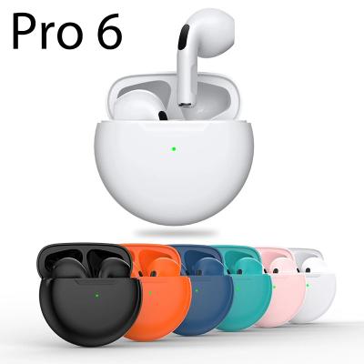 China Factory Price PRO 6 V5.0 TWS Earphone Touch Controlled Earbuds Viable Wireless Earbuds for sale