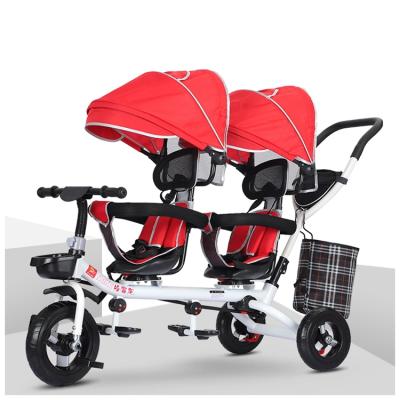 China Ride on Toy Good Quality New Arrivals 4 in 1 Children Tricycle Kids Baby Tricycle with Two Rear Seats for sale