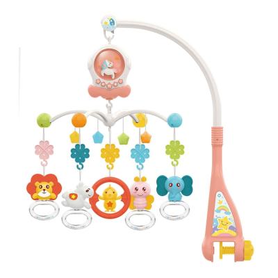 China Toy Newborn Comfort Music Soothing Toy Rotation Musical Bell Rattle Bed Music Baby Puzzle Toy for sale