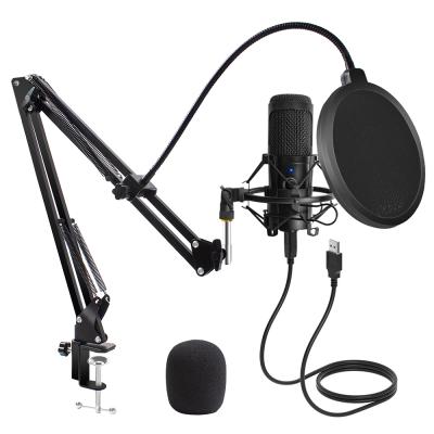 China USB Microphone Condenser Microphone PC Microphone PC Microphone for PC Karaoke, Live Streaming, Podcasting, Skype, Game Recording for sale