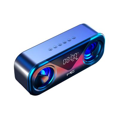 China AUX disk. Misro Wireless Speakers Mini Loudspeaker Mini Loudspeaker Support TF Card LED Display Bass Stereo Wireless SD Card USB 2.0 for sale