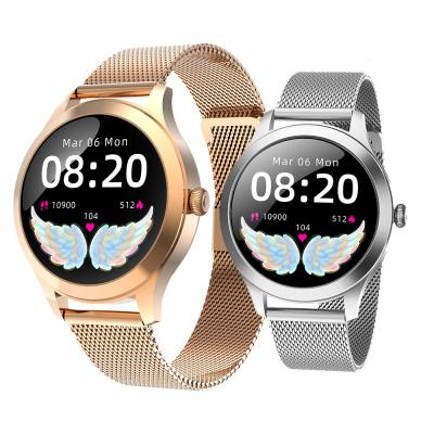 China Stainless Steel Smart Wrist Watch Full Contact IP68 Wrist Band Heart Rate Sleep Monitor Smartwatch For Women Waterproof for sale