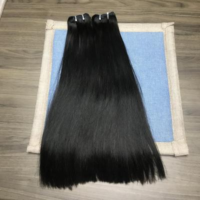 China Super Straight Double Drawn Bundle Silky Straight Virgin Virgin Hair, Cuticle Aligned Hair, Thick End Hair for sale