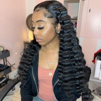 China Deepwave BMF HAIR Brazilian Human Hair Bundles With HD Swiss Lace Frontal Closure Bundles With Frontal Deep Wave for sale