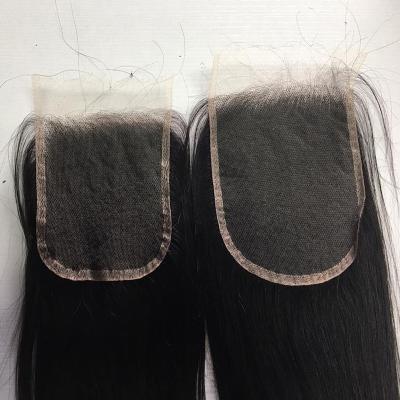 China 100%virgin hair 100%virgin large thin layer thin layer lace closure hairpiece for sale