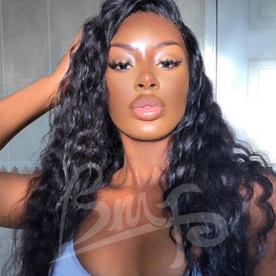 China Unprocessed Brazilian Virgin Human Hair Water Wave Full Lace Wig,Wholesale Cuticle Aligned Swiss 13x6 Lace Hair Water Wave Wig for sale