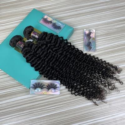 China All Deep Wave 100% Virgin Brazilian Hair Bundles Unprocessed Deep Curly Hair Extensions Wholesale for sale